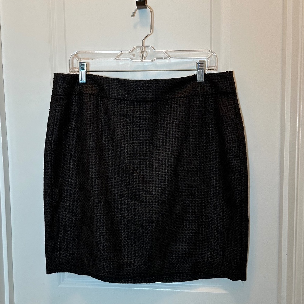 Banana Republic Black Tweed Skirt